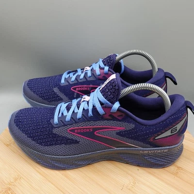 Brooks Shoes Womens 9 Purple Pink Levitate 6 Running Athletic 1203831B463 EUC - Image 1 of 4