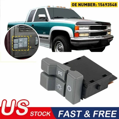 Interruptor basculante de luz de estacionamiento de faros para Chevy GMC C1500 C2500 C3500 1990-1994 Foto 1 de 4