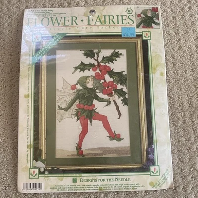 Flower Fairies de Cicely Mary Barker Holly Fairy punto de cruz - Navidad Foto 1 de 4