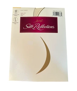 New Hanes Silk Reflections Control Top Reinforced Toe Pearl 718 EF Silky Sheer - Picture 1 of 4