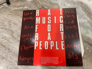 RAT MUSIC FOR RAT PEOPLE LP V/A PUNK COMP DEAD KENNEDYS BLACK FLAG EX/EX 1982 - Bild 1 von 3
