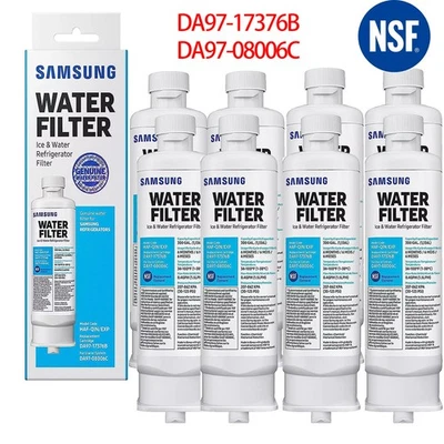 2-8 件装全新正品三星 DA97-17376B HAF-QIN/EXP 冰箱滤水器 美国 — 第 1/4 张图片