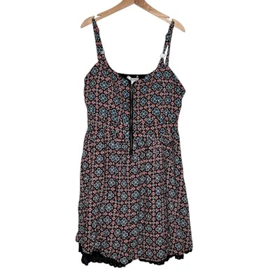American Rag Womens 2X SunDress Fit&Flare Summer Floral Festival Cute Goth Boho - Image 1 of 4