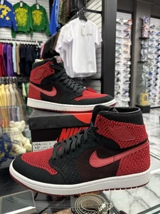 Size 10.5 - Air Jordan 1 Retro OG Flyknit High Bred - Picture 1 of 5