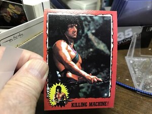 TOPPS RAMBO FIRST BLOOD PART Two 1985 # 36 KILLING MACHINE!