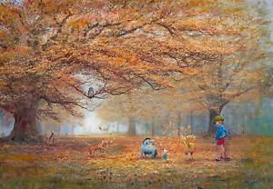 Jigsaw Puzzle Disney Winnie the Pooh The Joy of Autumn 1000 Pieces - Picture 1 of 5