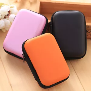 120X80mm Carry Storage Box for Phone USB Cable Charger Power Bank Case - Picture 1 of 19