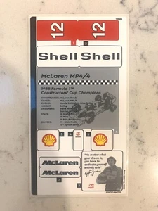 LEGO STICKER SHEET for 10330 McLaren MP4/4 & Aryton Senna, New & Genuine - Picture 1 of 1