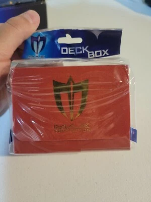 Max Protection Deck Box Red * Fits 80 Sleeved Cards *New Sealed * Horizontal - Image 1 of 4