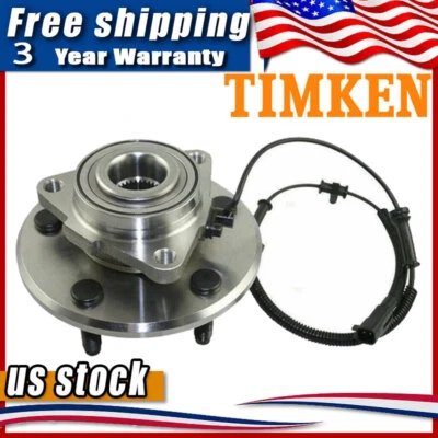 Cojinete y buje de rueda del conductor del pasajero delantero Timken para 06-08 Dodge Ram 1500 5 tacos Foto 1 de 4