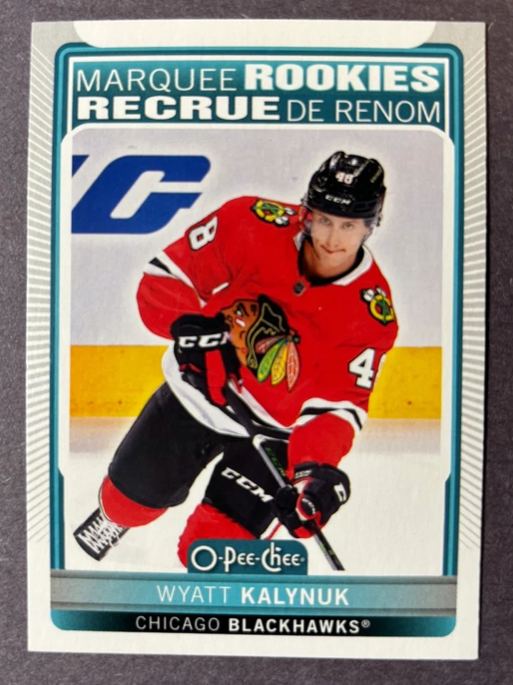2021-22 O-Pee-Chee Marquee Rookies #523 Wyatt Kalynuk Chicago Blackhawks RC - Image 1 of 1