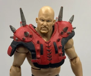 WWE Rare Red Shoulder Pads LOD Accessory Mattel Figure Clothes Prop 1/12 E4 - Picture 1 of 1