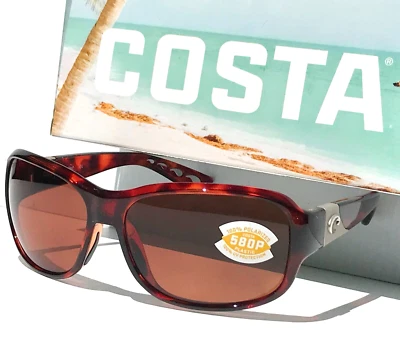 NUEVO Gafas de sol Costa Del Mar INLET TORTUGA POLARIZADAS Cobre 580P Lente IT 10 Foto 1 de 4