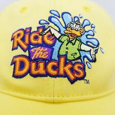 Ride the Ducks Yellow Cap Hat Rare EUC Adjustable Embroidered Logo