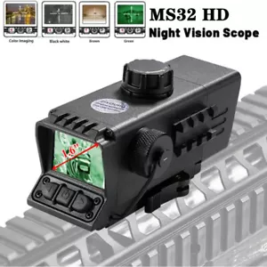 MS32 7X Zoom Night Vision Sight Hunting Scope fit 20mm Rail Mount Hunting Rifle - Picture 1 of 11