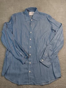 NWT Sun50 Men's Sun Protection long Sleeve Button Up Shirt Sky Blue Large - Picture 1 of 13