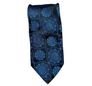 Dolce & Gabbana Tie Mens Silk Paisley Print Classic Necktie Blue 58X3 - Picture 1 of 6