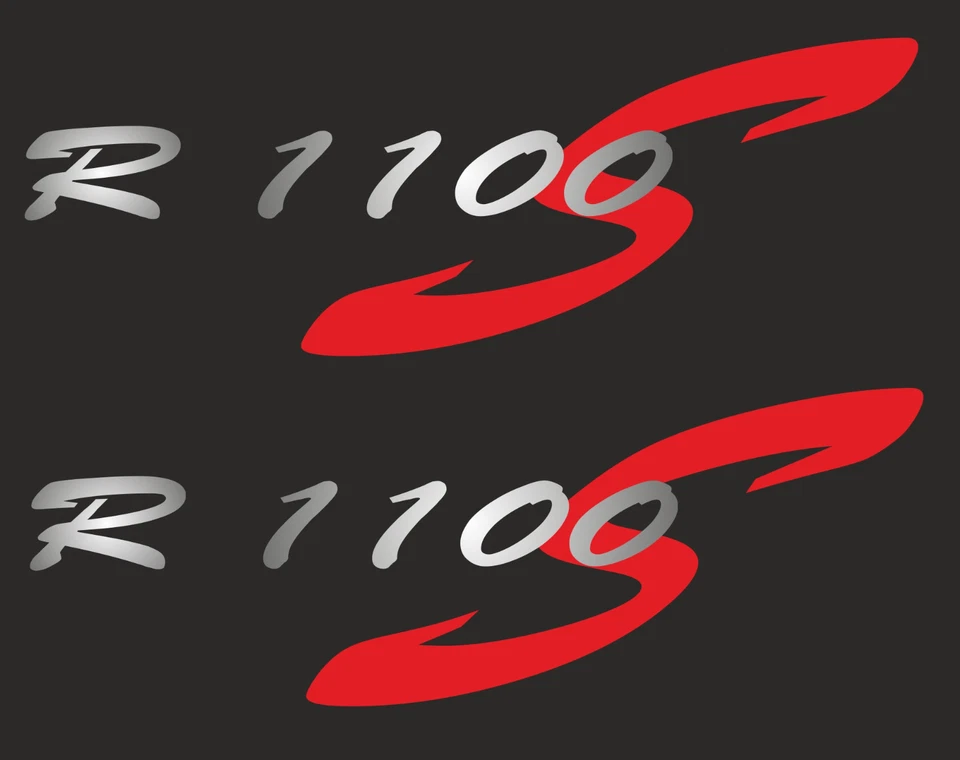 Aufkleber Sticker  R1100S für BMW  Verkleidung R 1100 S silber-rot - Bild 1 von 1