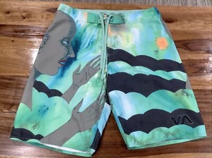 RVCA Boardshorts Herren 31 🌴 Bunt Unikat Strand Sommer - Bild 1 von 8