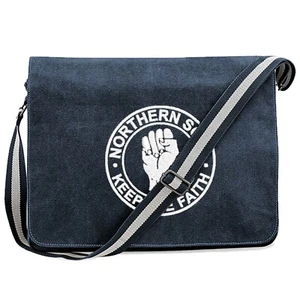 Northern Soul Vintage Canvas Dispatch Bag With Embroidered Fist Logo. Mod. Ska - Picture 1 of 7