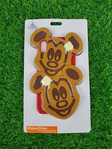 DISNEY PARKS D-TECH Mickey Mouse Waffles 3-D Case Cover For iPHONE XS MAX - NEW - Picture 1 of 3