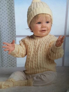 Toddler Sweater, Hat & Socks knitting Pattern - Picture 1 of 1