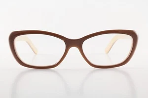 Raras Auténticas Gafas de Gato Michel Henau MARILOU G22 53 mm Marrón Beige Francia - Imagen 1 de 6