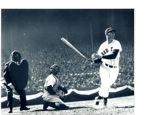 BOSTON RED SOX TED WILLIAMS AT BAT 8X10 PHOTO SPLENDID SPLINTER BASEBALL HOF - Picture 1 of 1