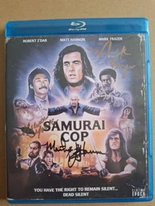 Samurai Cop (Blu-ray, 1991) Signed By Matt Hannon, Mark Frazer and Melissa Moore - Imagen 1 de 3