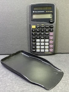 Calculadora de analista de negocios Texas Instruments BA-35 con cubierta funcionando - Imagen 1 de 7