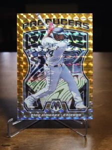2021 Panini Mosaic Producers Eloy Jimenez #P12 Reactive Orange Mosaic Prizm /99 - Picture 1 of 2