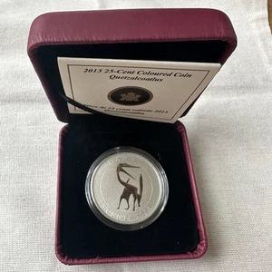 Canada 2013 Coloured Coin Quetzalcoatlus with Box minted 30k - Picture 1 of 4