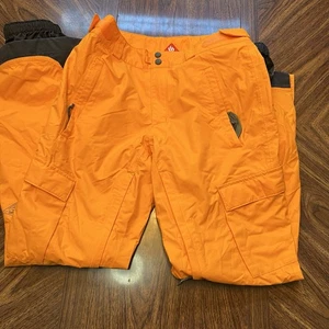 Columbia Omni Heat Snow Pants Small Orange Waterproof Ski Insulated - Picture 1 of 6