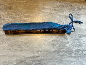 Flute Wooden Handcrafted (from craft fair) Comes With Case Never Used - Picture 1 of 3