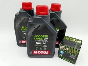 Aceite Motul Scooter parcialmente sincronizado / filtro de aceite Honda SH 300i todos, también Sporty año 07 - 20 - Imagen 1 de 1