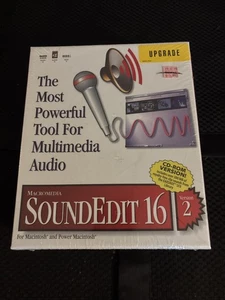 Vintage Macromedia SoundEdit 16 version 2 Upgrade for Macintosh CD - New sealed - Picture 1 of 7