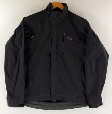 Outdoor Research 软壳灯夹克黑色男式 M — 第 1/4 张图片