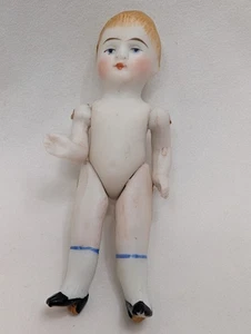 Antique 2.75" All Bisque Dollhouse Doll Peg Strung No Damage Germany c1900 - Picture 1 of 7