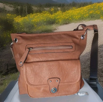 Bueno Unisex Bolso de Montura Cartera Camel Guijarro Bandolera/Hombro Mensajero Motociclista  Foto 1 de 4