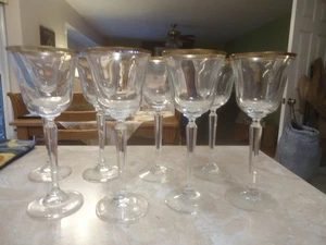 Set of 8 Mikasa Wheaton 8" 6 oz. Wine Goblets Original Labels - Picture 1 of 6