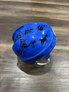 Michigan Wolverines Hockey Autographed Mini Helmet 2025-2026 Blue NCAA - Picture 1 of 10