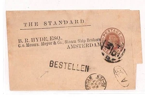GB ZEITUNGSUMSCHLAG *FB/M*1893 Super BESTELLEN Amsterdam {samwells-covers}BB150 - Bild 1 von 3