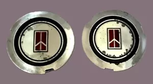 Set of 2 Oldsmobile OEM Wheel Center Cap 3 5/16 # 255884 - Picture 1 of 5