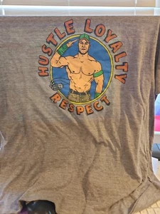 Homage WWE John Cena XXL 2XL T-Shirt HLR Hustle Loyalty Respect Gray - Picture 1 of 3