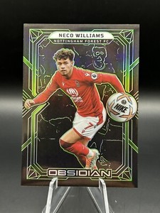 2022-23 Obsidian Neco Williams Green Etch /5 Nottingham Forest No. 86