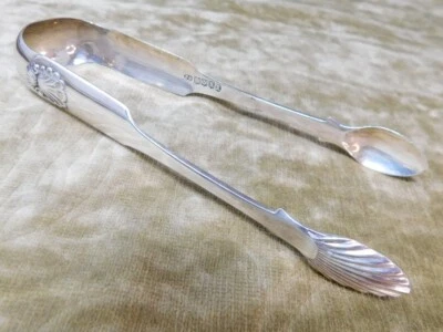 Antique 1829 Georgian Sugar Tongs Edinburgh Maker Patrick Sutherland (AKA Peter) - Image 1 of 4