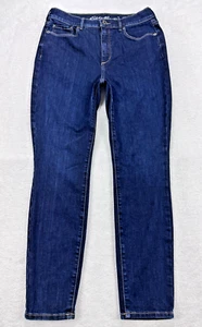 Jeans azules de pierna recta ligeramente curvilíneos Eddie Bauer talla 10 - Imagen 1 de 11