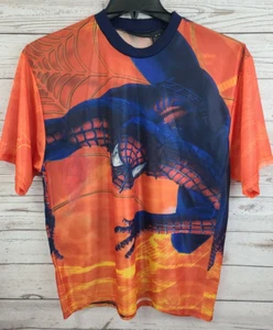 Official Spider-Man Shirt Youth Size XL Silky Short Sleeve Graphic Front & Back - Picture 1 of 11