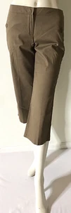 Pantalones capri elásticos acampanados tiro bajo marrón para mujer IZ BYER California talla 5 - Imagen 1 de 6