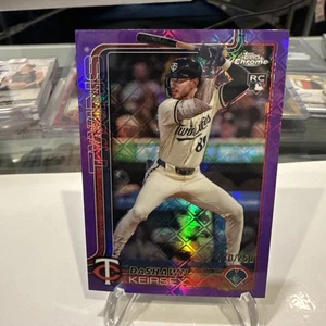 2025 Topps Chrome Logofractor DaShawn Keirsey Rookie Purple Refractor /250 Twins - Picture 1 of 4